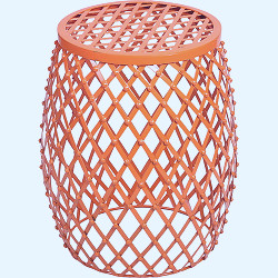 Adeco Trading Home Garden Accent Wire Round Stool - Walmart.com
